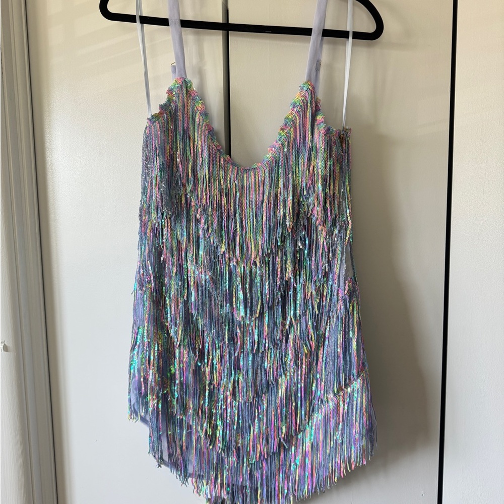 Iridescent Fringe Dress - AMAZING LACE